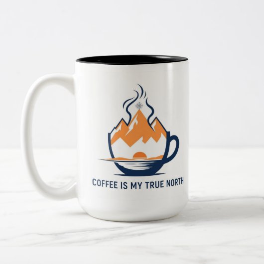 Tasse 2 Couleurs Compass Café (Gauche)
