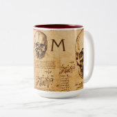 Tasse 2 Couleurs COMPÉTENCE ET DENTS, CLINIQUE DENTAIRE, Monogramme (Devant droit)