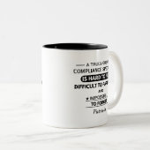Tasse 2 Couleurs Compliance Specialist (Devant droit)