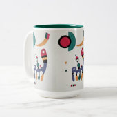 Tasse 2 Couleurs Composition Biomorphique Abstraction - Kandinsky (Devant gauche)