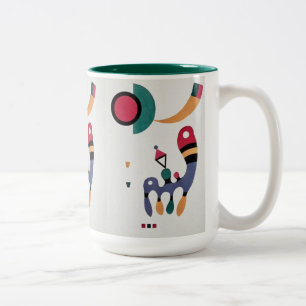 Tasse 2 Couleurs Composition Biomorphique Abstraction - Kandinsky