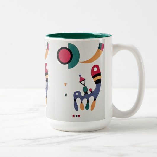 Tasse 2 Couleurs Composition Biomorphique Abstraction - Kandinsky (Droit)