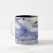 Tasse 2 Couleurs Composition en Digitals (Devant gauche)