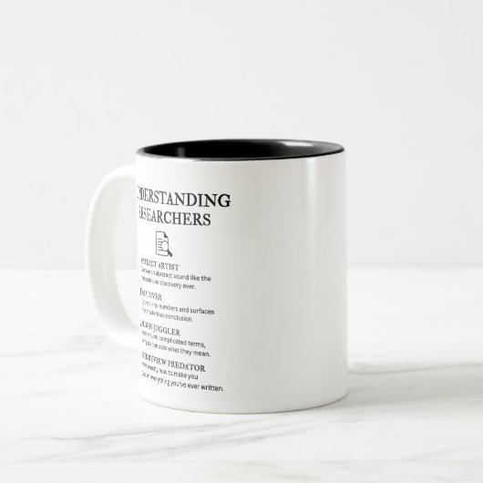 Tasse 2 Couleurs Comprendre les chercheurs (Devant gauche)