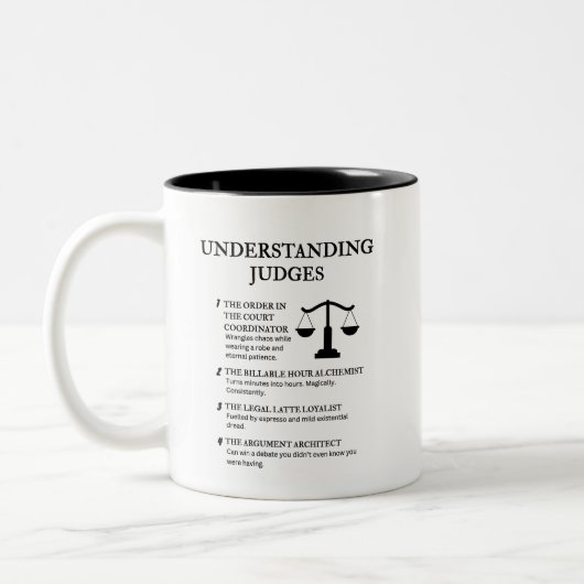 Tasse 2 Couleurs Comprendre les juges (Gauche)