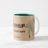 TASSE 2 COULEURS "COMPTABLE EN CHEF" (Devant droit)