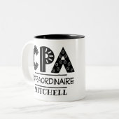 Tasse 2 Couleurs Comptable Extraordinaire CPA (Devant gauche)