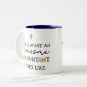 Tasse 2 Couleurs Comptable Funny Awesome Comptable CPA Don (Devant gauche)