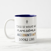Tasse 2 Couleurs Comptable Funny Awesome Comptable CPA Don (Gauche)