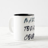 Tasse 2 Couleurs compter aujourd'hui (Devant gauche)