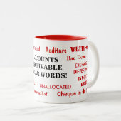 Tasse 2 Couleurs Comptes Clients Jouer des mots agaçant la plaisant (Devant droit)