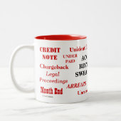 Tasse 2 Couleurs Comptes Clients Jouer des mots agaçant la plaisant (Gauche)