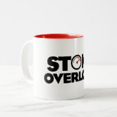 Tasse 2 Couleurs Compteur de surcharge de stoke (Devant gauche)