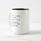 Tasse 2 Couleurs Comptez sur moi Solution Parfaite Résolveur de Pro (Devant gauche)