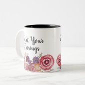 Tasse 2 Couleurs Comptez vos Fleurs sauvages de bénédictions (Devant gauche)
