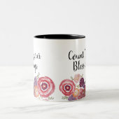 Tasse 2 Couleurs Comptez vos Fleurs sauvages de bénédictions (Centre)