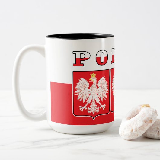 Tasse 2 Couleurs Comté de Polska (Avec donut)