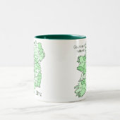 Tasse 2 Couleurs Comtés de carte de l'Irlande (Centre)