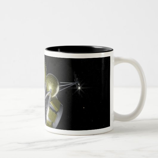 Tasse 2 Couleurs Concept de décollage d'un équipage (Droit)