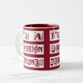 Tasse 2 Couleurs Concepteur de passion (Devant gauche)