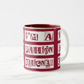 Tasse 2 Couleurs Concepteur de passion (Devant droit)