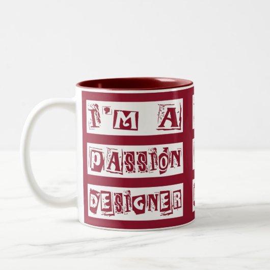 Tasse 2 Couleurs Concepteur de passion (Gauche)