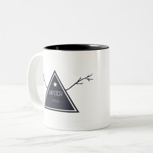 Tasse 2 Couleurs conception abstraite (Devant gauche)