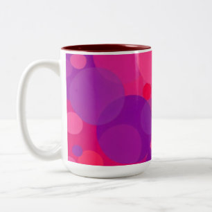Tasse 2 Couleurs Conception abstraite du ton rouge