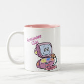Tasse 2 Couleurs Conception chic de l'ordinateur (Gauche)