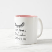 Tasse 2 Couleurs Conception chic Girly de cils (Devant droit)