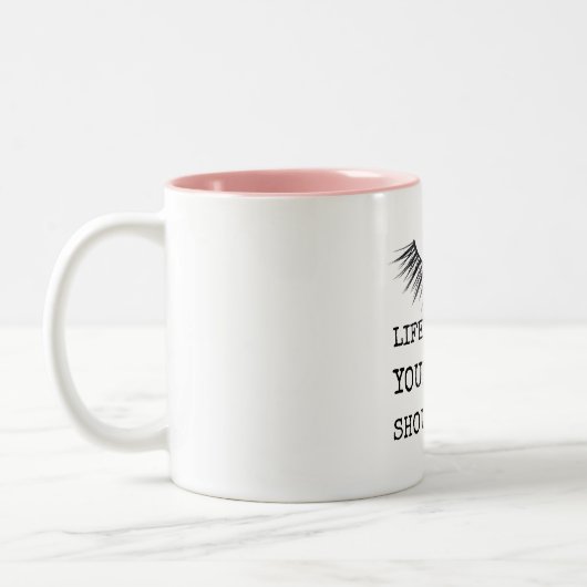 Tasse 2 Couleurs Conception chic Girly de cils (Gauche)