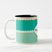 Tasse 2 Couleurs Conception d'abrégé sur rangées de losange (Gauche)