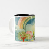 Tasse 2 Couleurs Conception d'art de pépinière (Devant gauche)