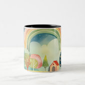 Tasse 2 Couleurs Conception d'art de pépinière (Centre)