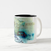 Tasse 2 Couleurs Conception d'art du Minnesota (Devant droit)