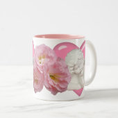 Tasse 2 Couleurs Conception de "ange de bébé" d'amoureux (Devant droit)