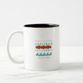 Tasse 2 Couleurs Conception de Carlsbad Califonia (Gauche)