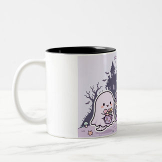 Tasse 2 Couleurs Conception de Chibi Trick or Treat Halloween pour