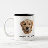 Tasse 2 Couleurs Conception de chien Labrador mignon (Gauche)