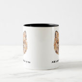 Tasse 2 Couleurs Conception de chien Poméranie (Centre)