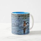 Tasse 2 Couleurs Conception de chiens pour les amateurs de moules (Devant droit)