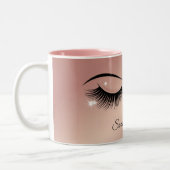 Tasse 2 Couleurs Conception de Cils de Luxe (Gauche)