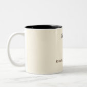 Tasse 2 Couleurs Conception de citation esthétique minimale « La gu (Gauche)