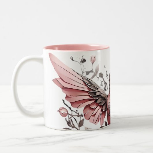 Tasse 2 Couleurs Conception de colibris sur (Gauche)