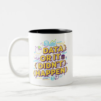 Tasse 2 Couleurs Conception de données scientifiques - Données ou c