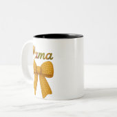 Tasse 2 Couleurs conception de fil de maman (Devant gauche)