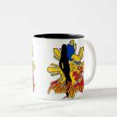 Tasse 2 Couleurs Conception de fille de Philippines (Devant droit)