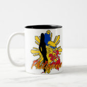 Tasse 2 Couleurs Conception de fille de Philippines (Gauche)