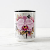 Tasse 2 Couleurs Conception de fleurs  (Centre)
