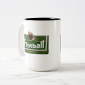 Tasse 2 Couleurs Conception de football (Devant gauche)